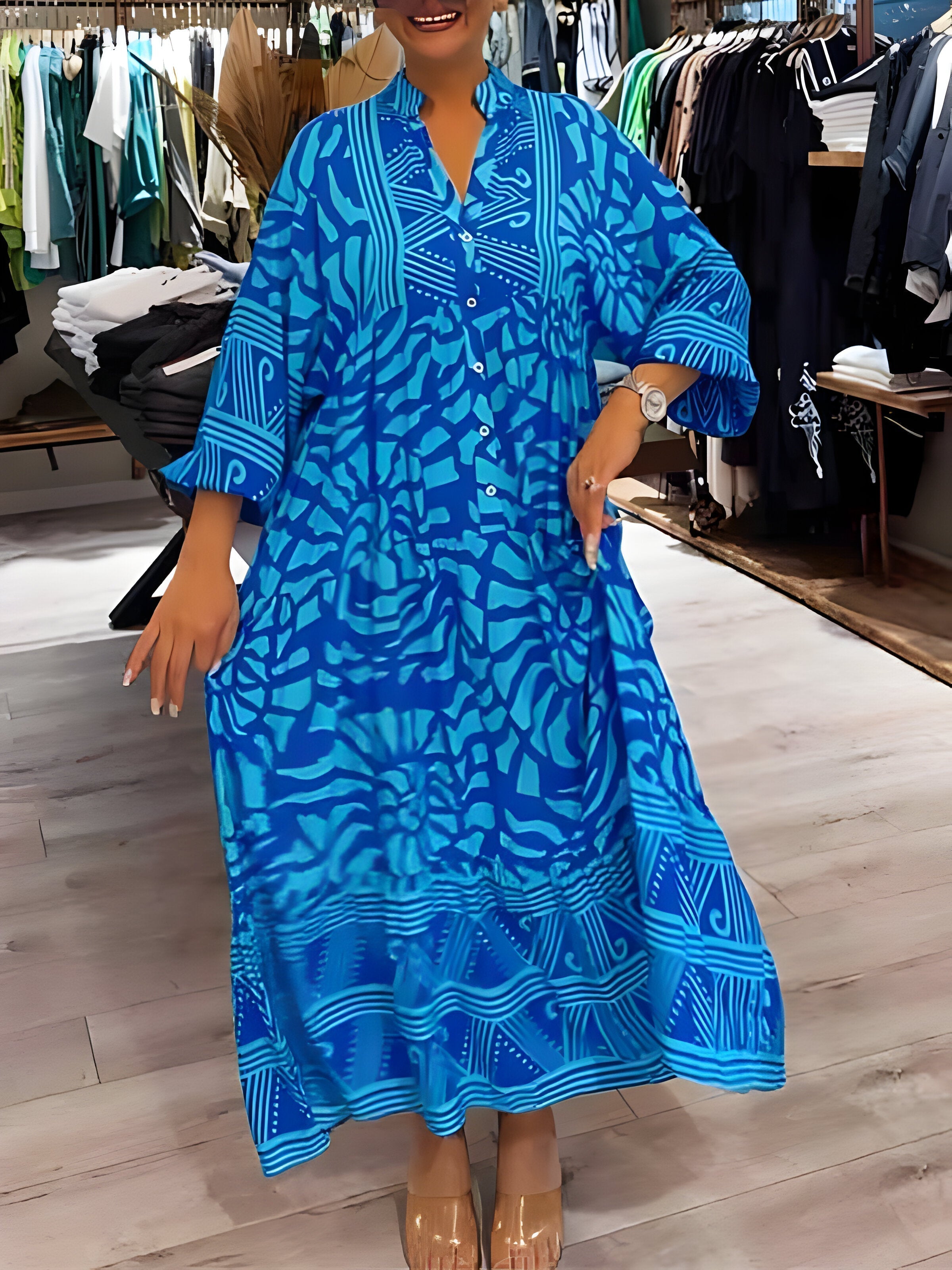 SELVIANNE - Artistic Print Dress