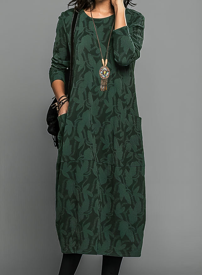 Women's Wedding Guest Printed Midi Dress