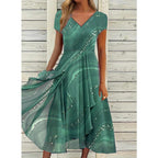 LYANNA™ | Flowing V-Neck Midi Dress 6