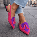 Elly| Sandals with straps and tassels 4