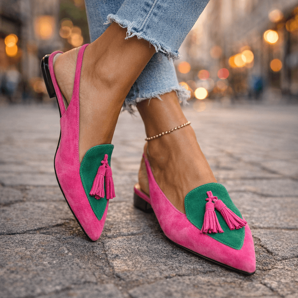 Elly| Sandals with straps and tassels 3
