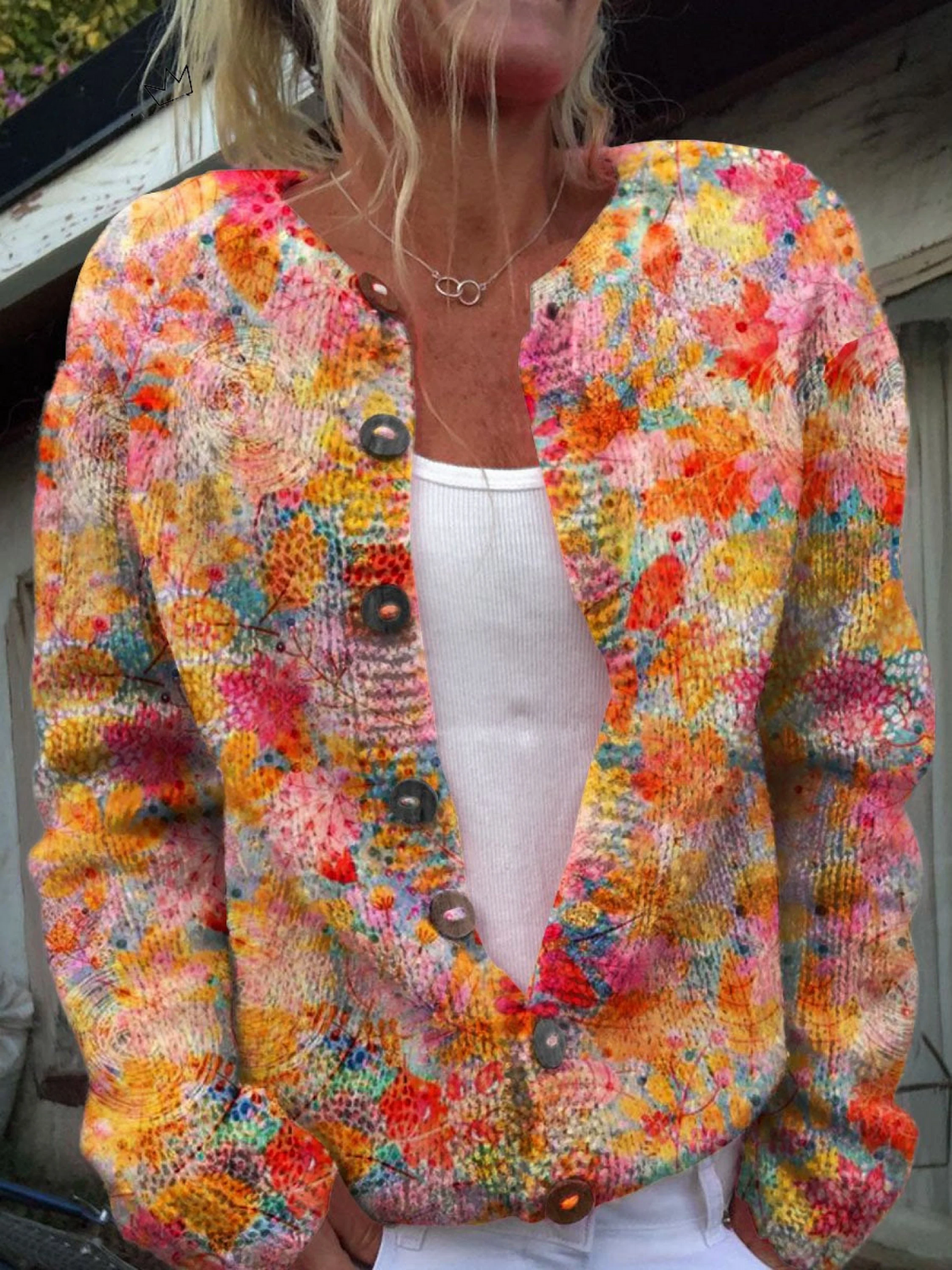 Helena™ | Vintage Knit Cardigan Sweater 1