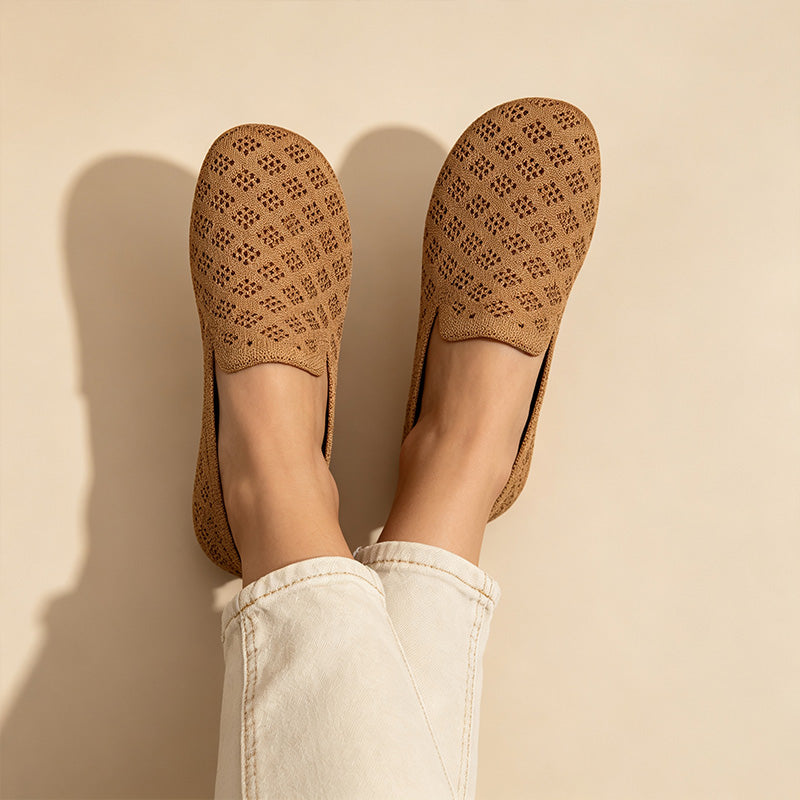 Patterned Knit Slip-On Flats - View 5