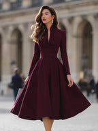 Jennifer | V-Neck Midi Dress 2