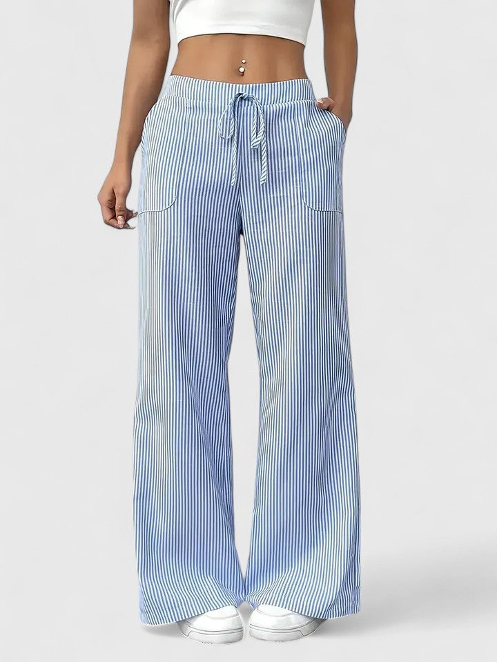 Drawstring Wide-Leg Jeans - View 6