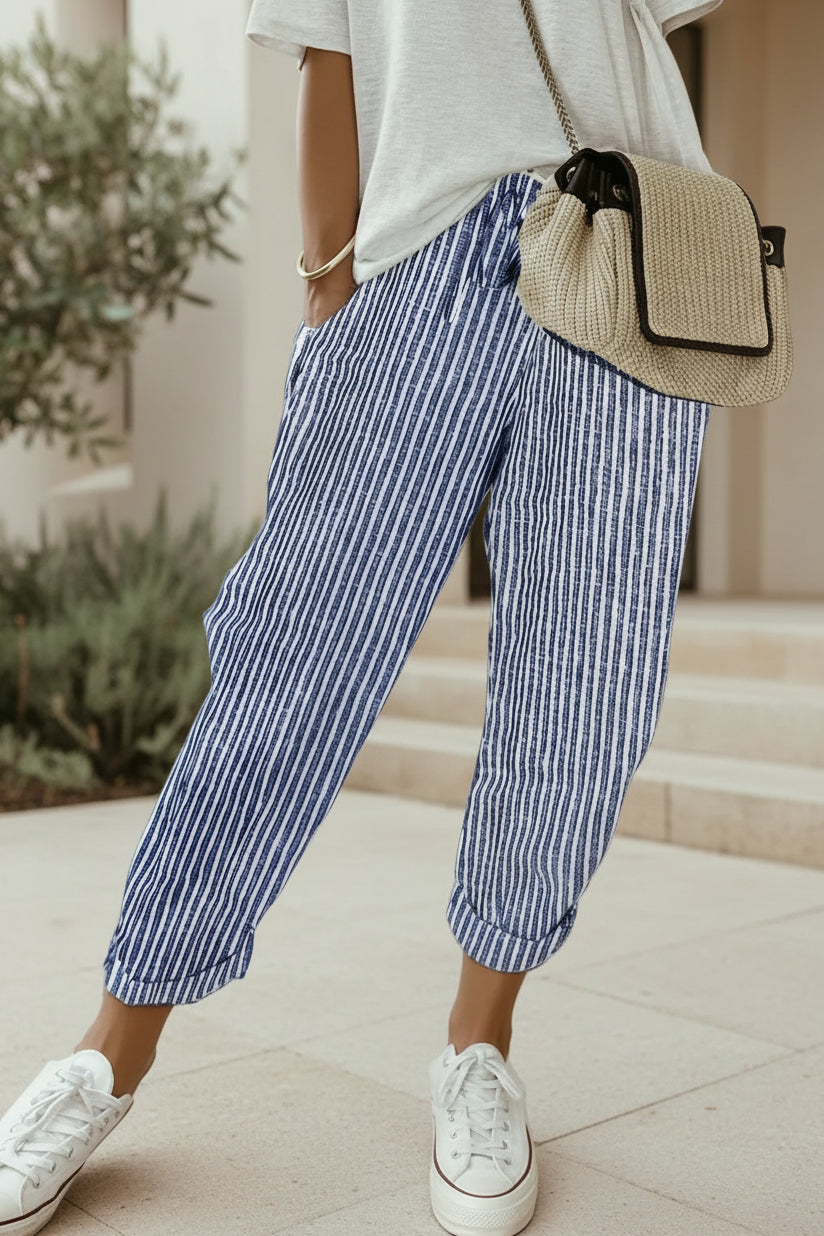 Leila Relaxed Cropped Pants