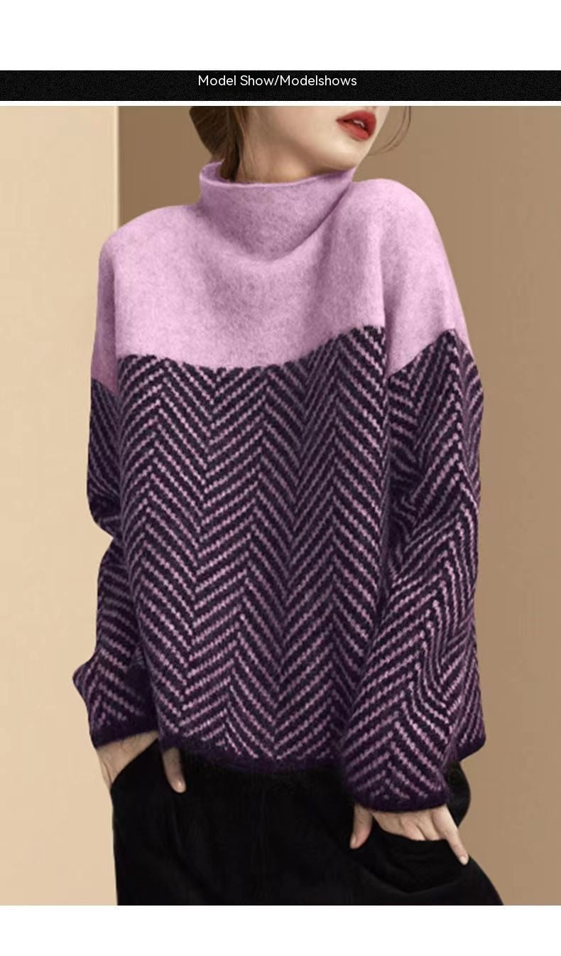 Eva | Herringbone Knit Sweater 4