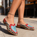 Perla | Backless Mules with Leopard Print 1