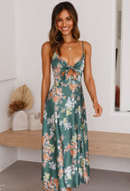 Women Wedding Guest Floral Maxi Dress