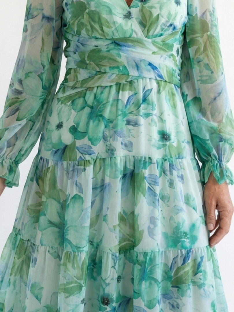 Althea | Long Sleeve Floral Maxi Dress 2