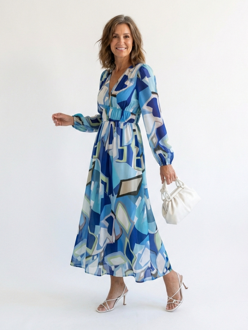 Althea | Long Sleeve Floral Maxi Dress 8