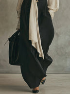 Harper | Tie-Front Shirt & Wide-Leg Trousers Set