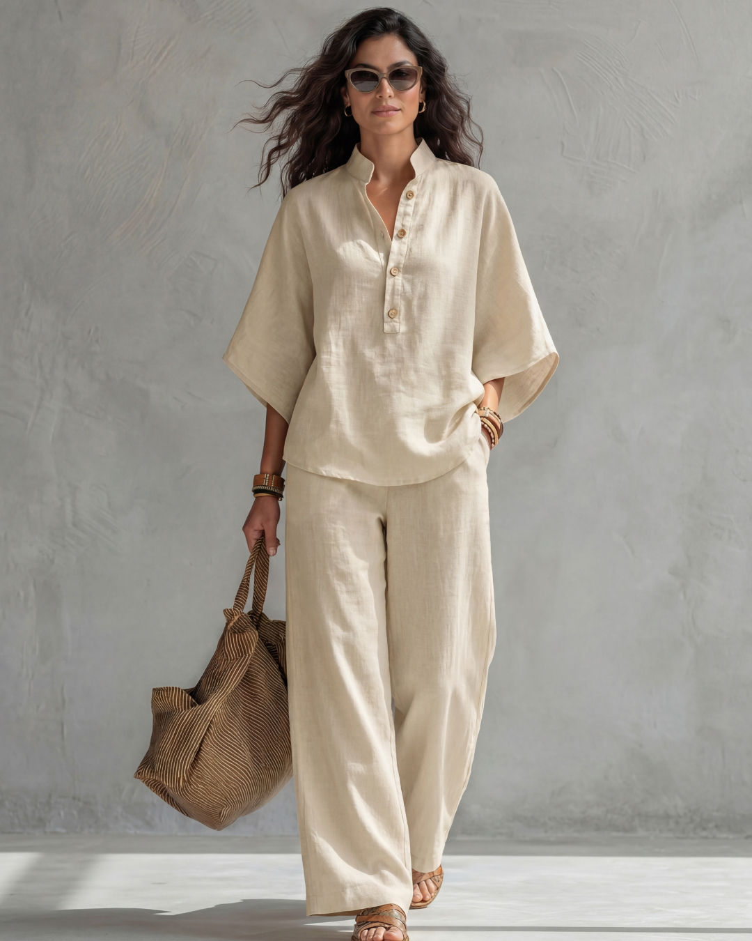 Elena Elegant Women's Set - IVORY WHITE