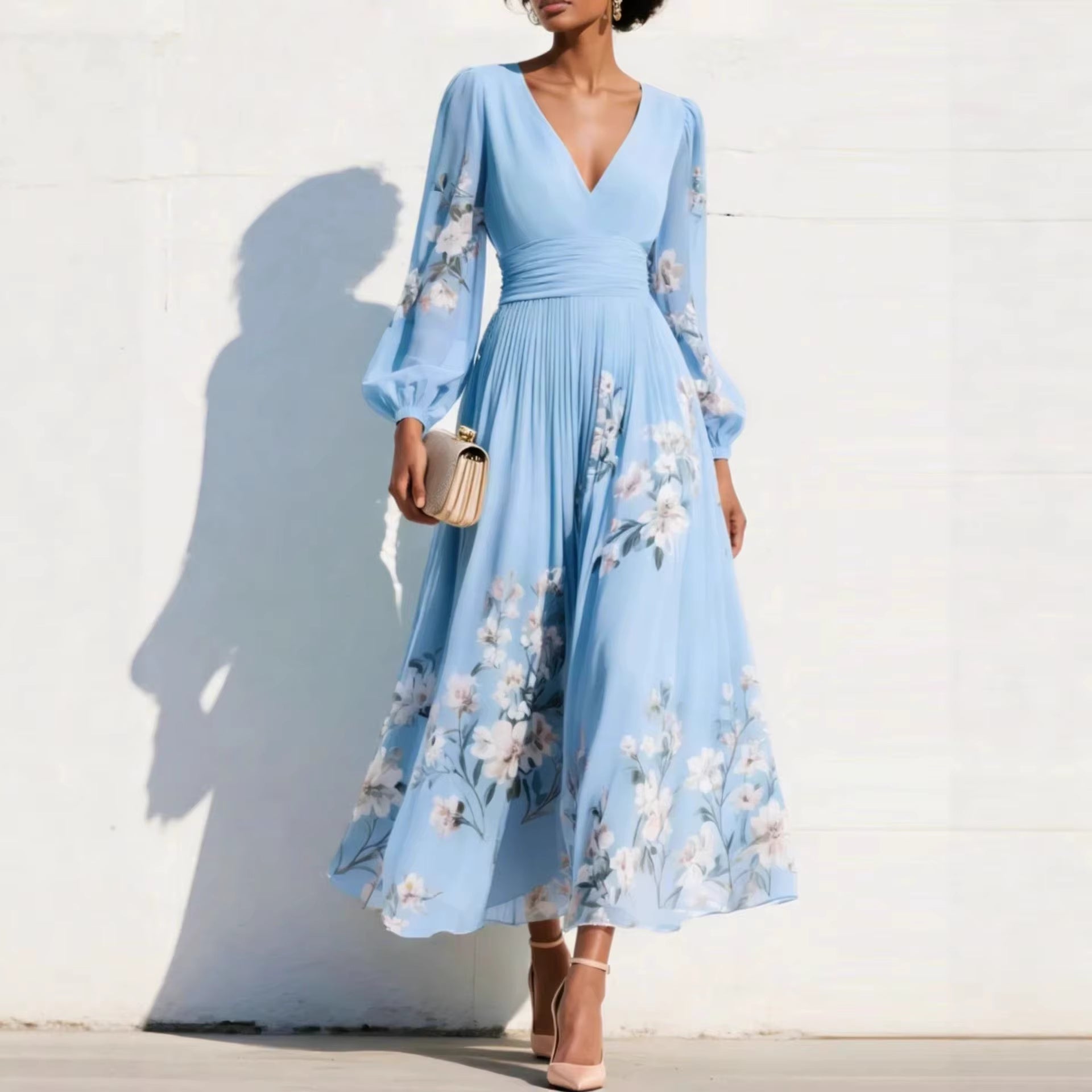 Charlotte - Stylish Flowing Midi Dress