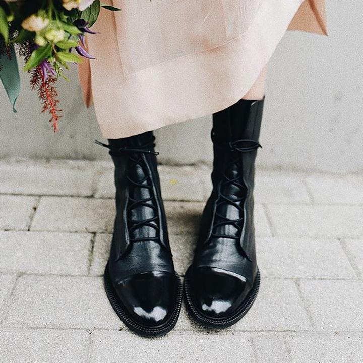 Sophia - Women’s Lace-Up Leather Ankle Boots