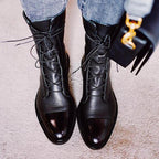 Sophia - Women’s Lace-Up Leather Ankle Boots