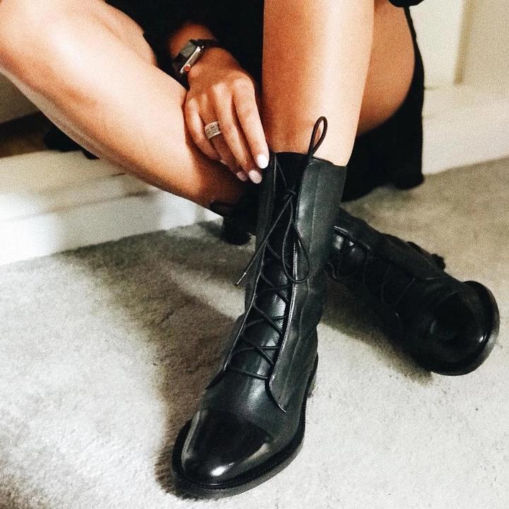 Sophia - Women’s Lace-Up Leather Ankle Boots
