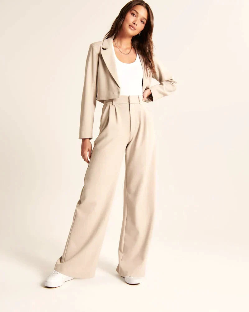 Relaxed Tie-Waist Wide-Leg Pants - View 13