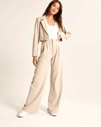 Relaxed Tie-Waist Wide-Leg Pants - View 13
