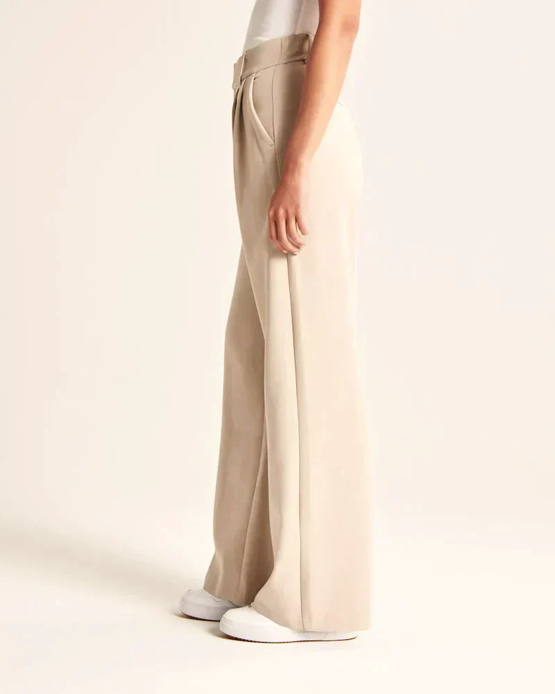 Relaxed Tie-Waist Wide-Leg Pants - View 15