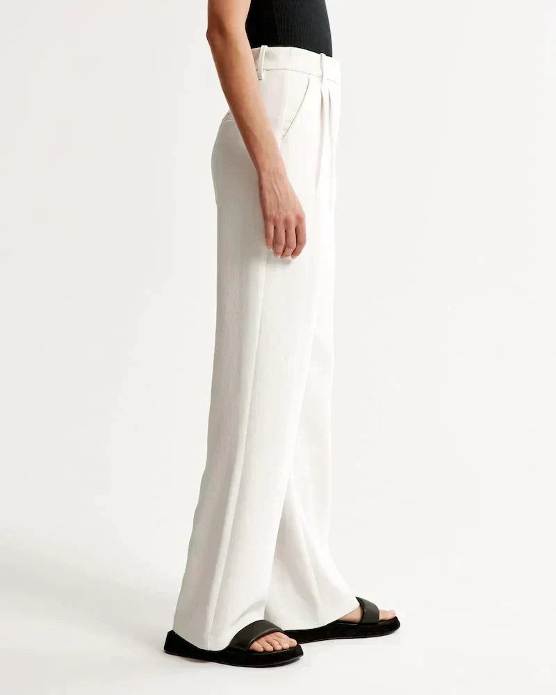 Relaxed Tie-Waist Wide-Leg Pants - View 9