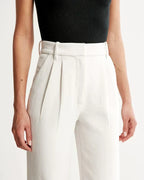 Relaxed Tie-Waist Wide-Leg Pants - View 11