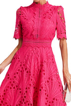 Elegant Lace Midi Dress for Weddings and Special Occasions
