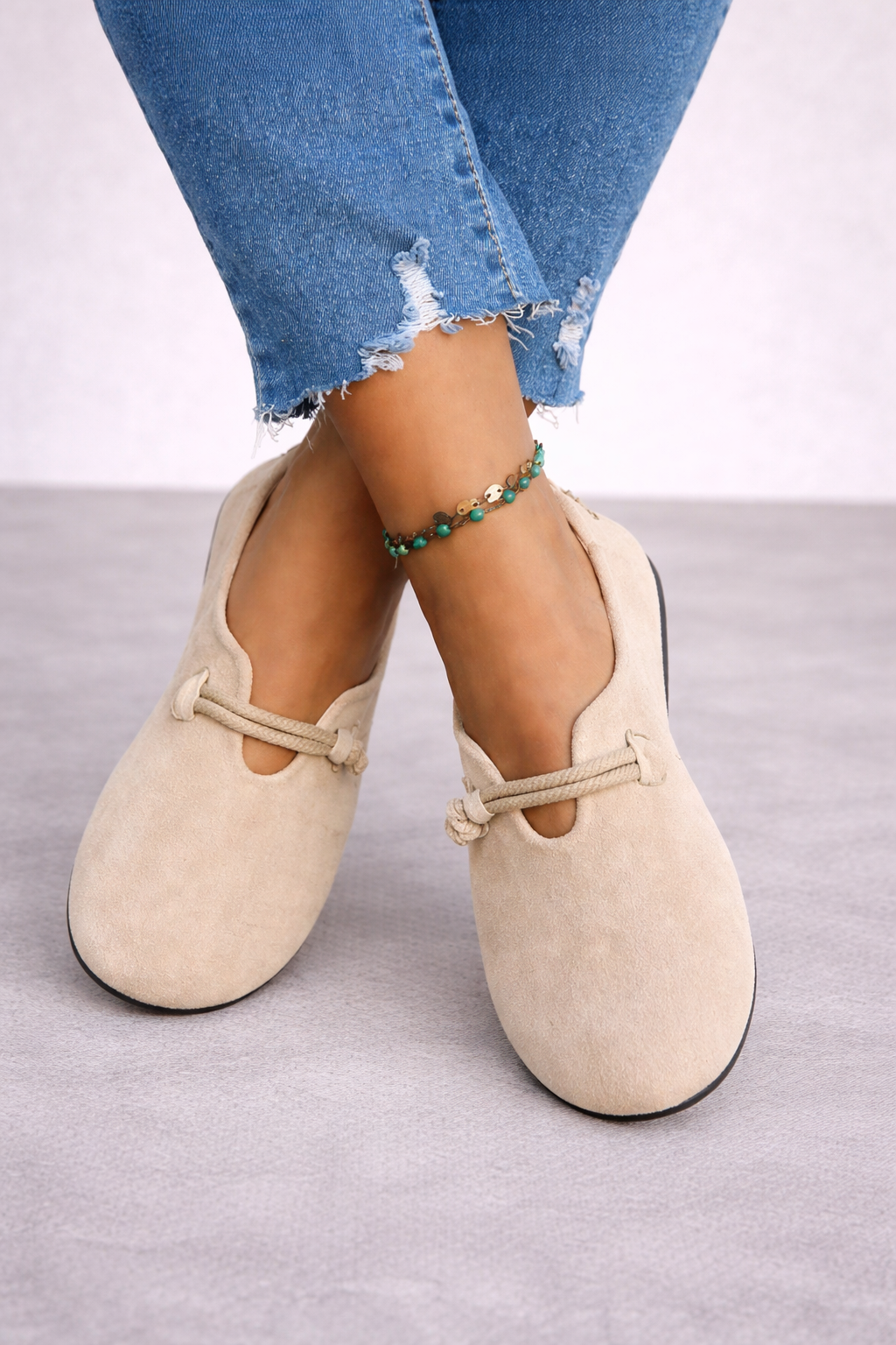 Livia Bow-Detail Slip-On Flats