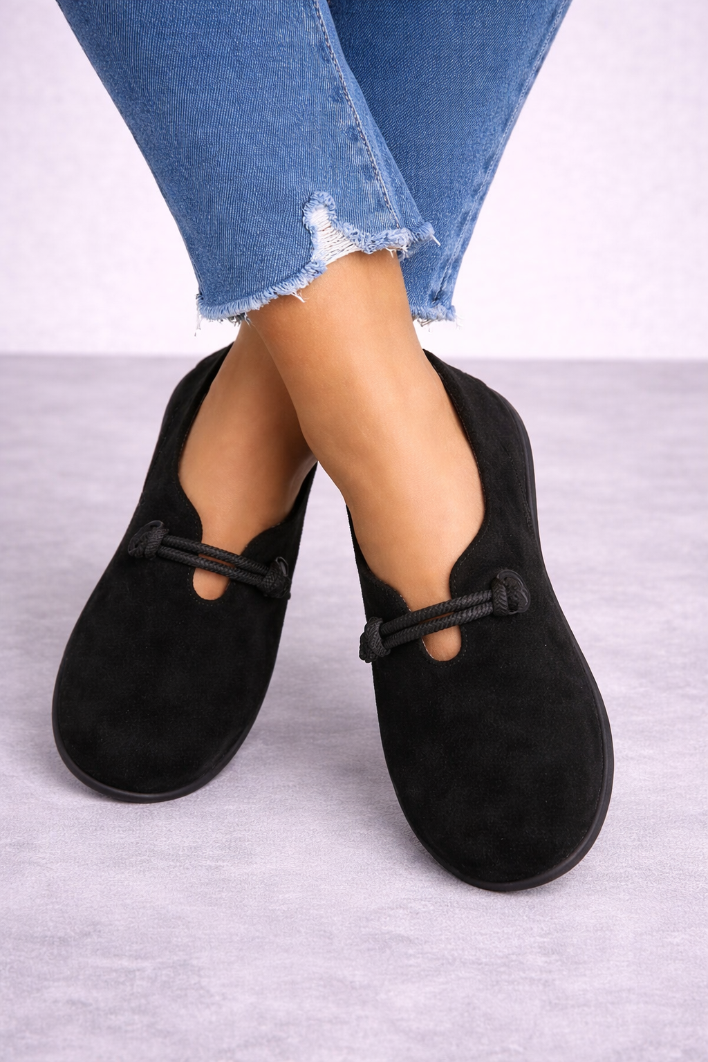 Livia Bow-Detail Slip-On Flats - View 5