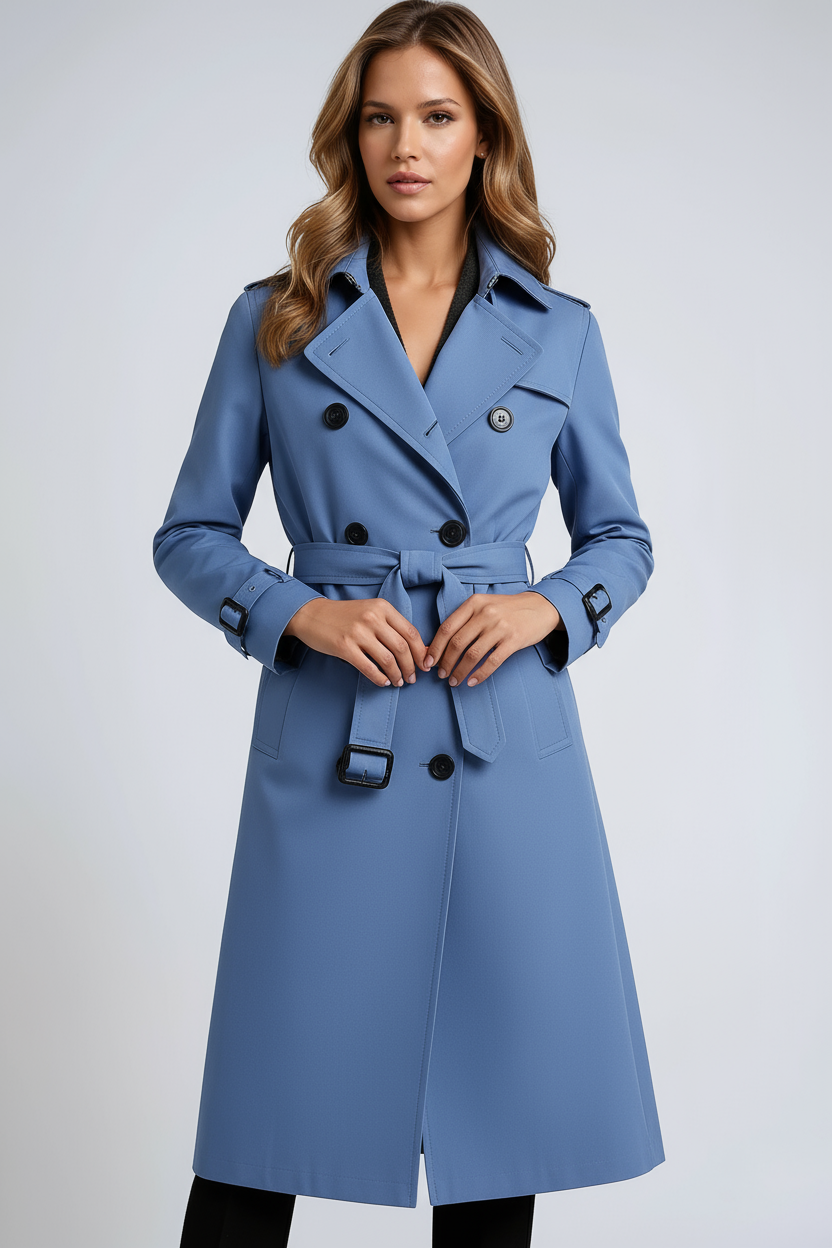 Clara trench coat - Blue