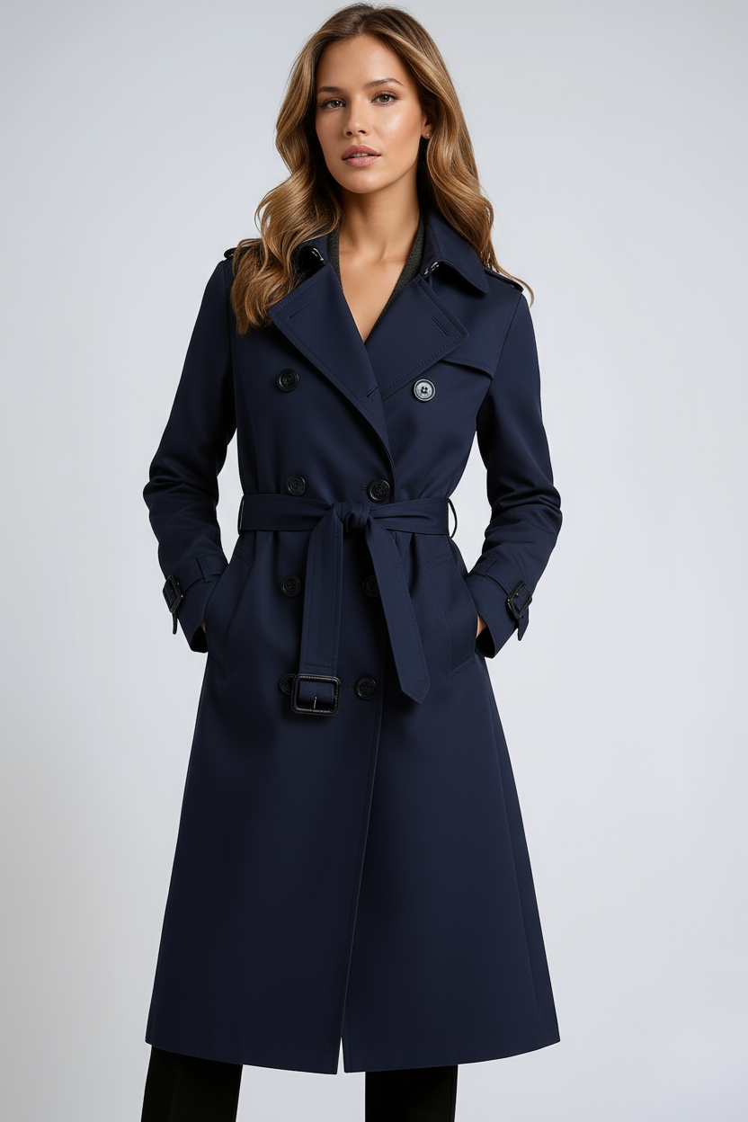 Clara trench coat - Navy Blue