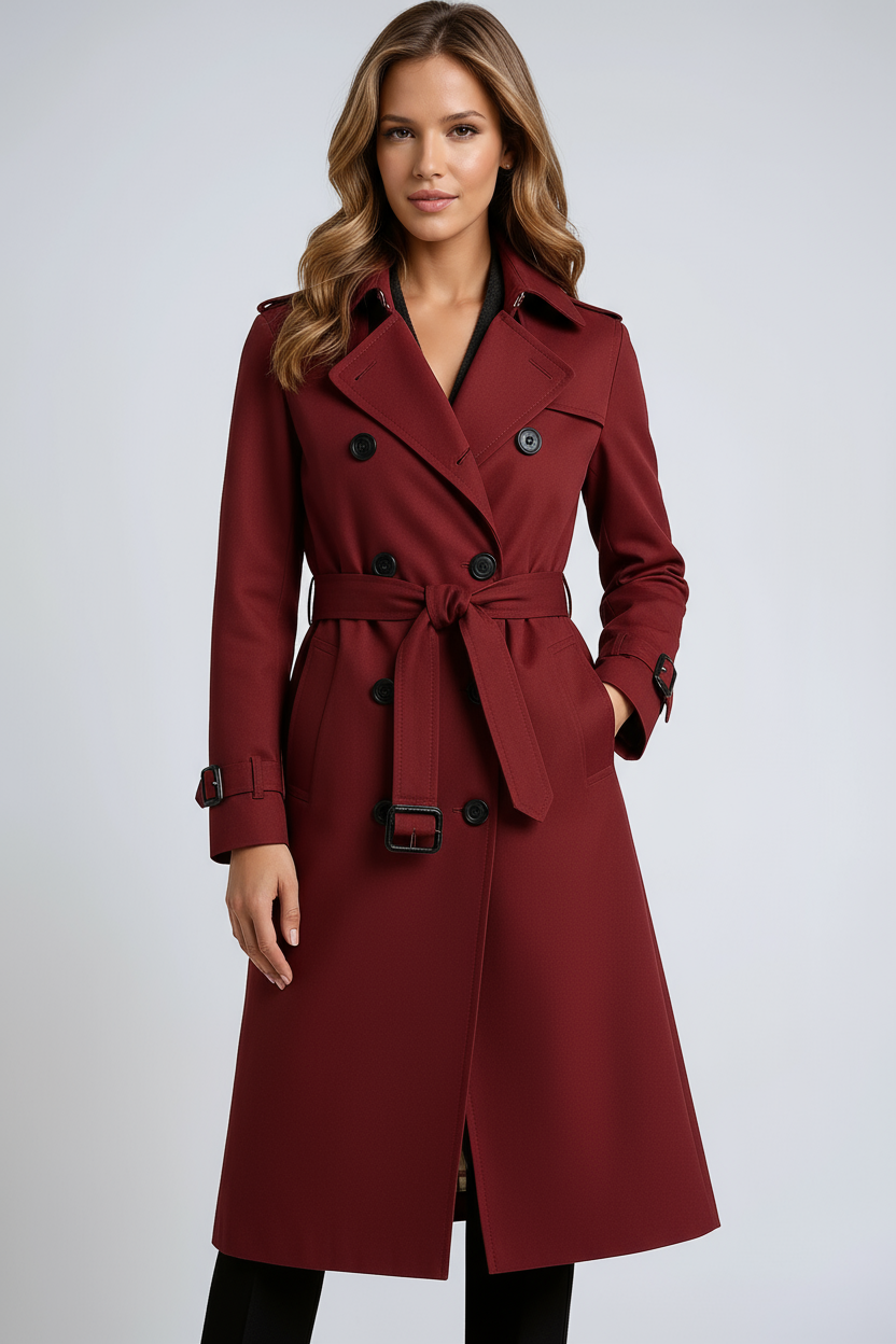 Clara trench coat - Red