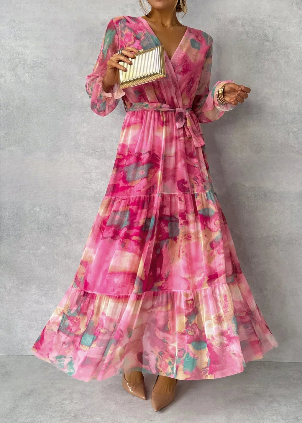 Hazel Floral Wrap Dress