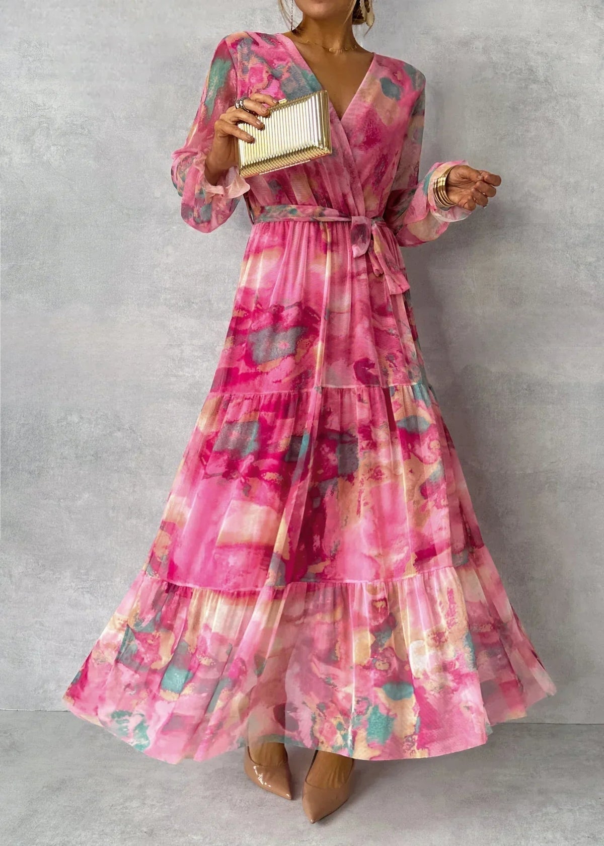 Hazel Floral Wrap Dress
