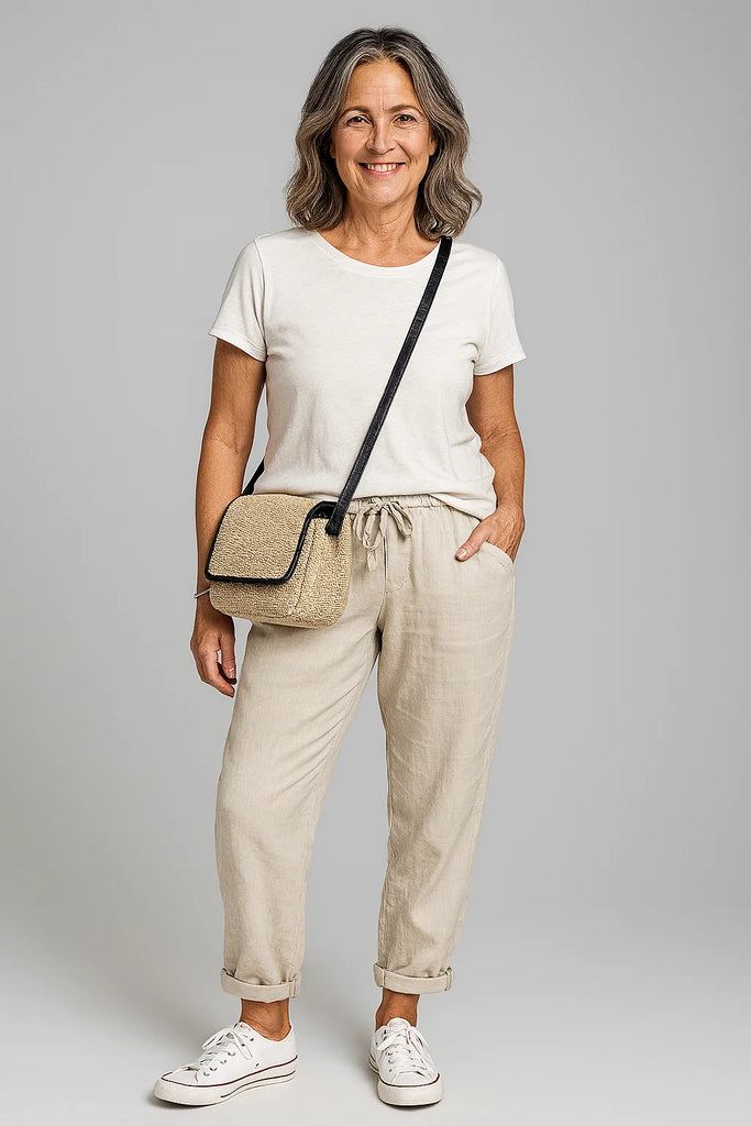 Relaxed Cropped Pocket Pants - View 2