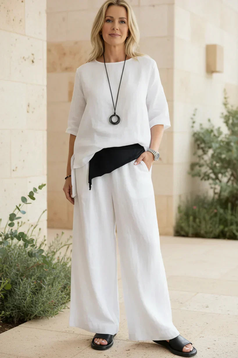 Viona Relaxed Wide-Leg Pants - View 4