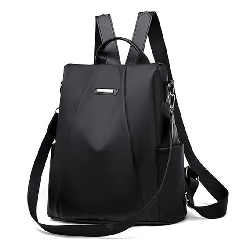 Chic Versatile Women's Backpack With Removable Strap - Black View 1