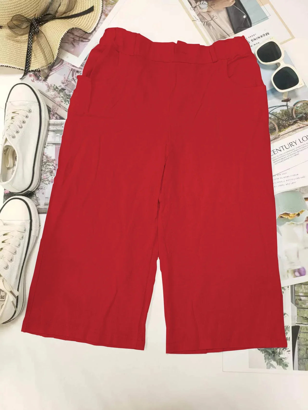 Jade Cuffed Capri Pants - View 16