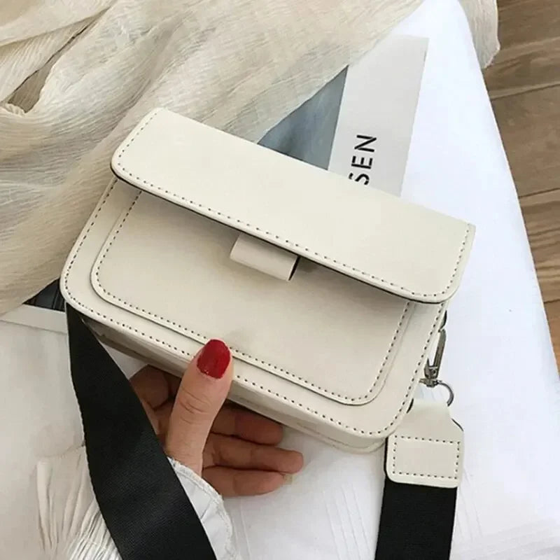 Compact Crossbody Bag - White