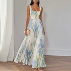 Oriah Floral A-Line Maxi Dress