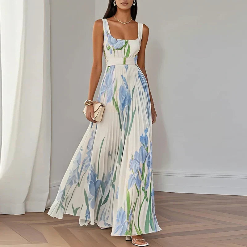 Oriah Floral A-Line Maxi Dress