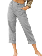 Eva Cuffed Capri Pants - View 4