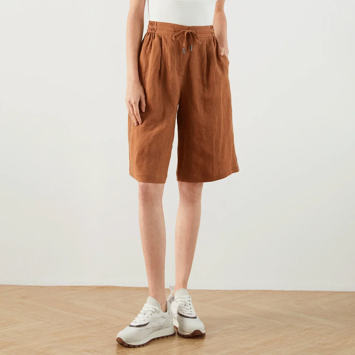 Sofia Relaxed Long Shorts - View 2