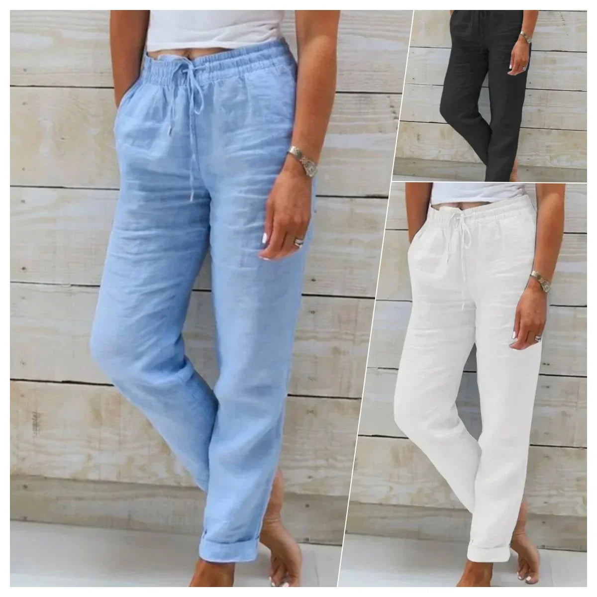 Clara Relaxed Drawstring Pants - View 7