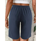 Lina Elastic-Waist Bermuda Shorts - View 7