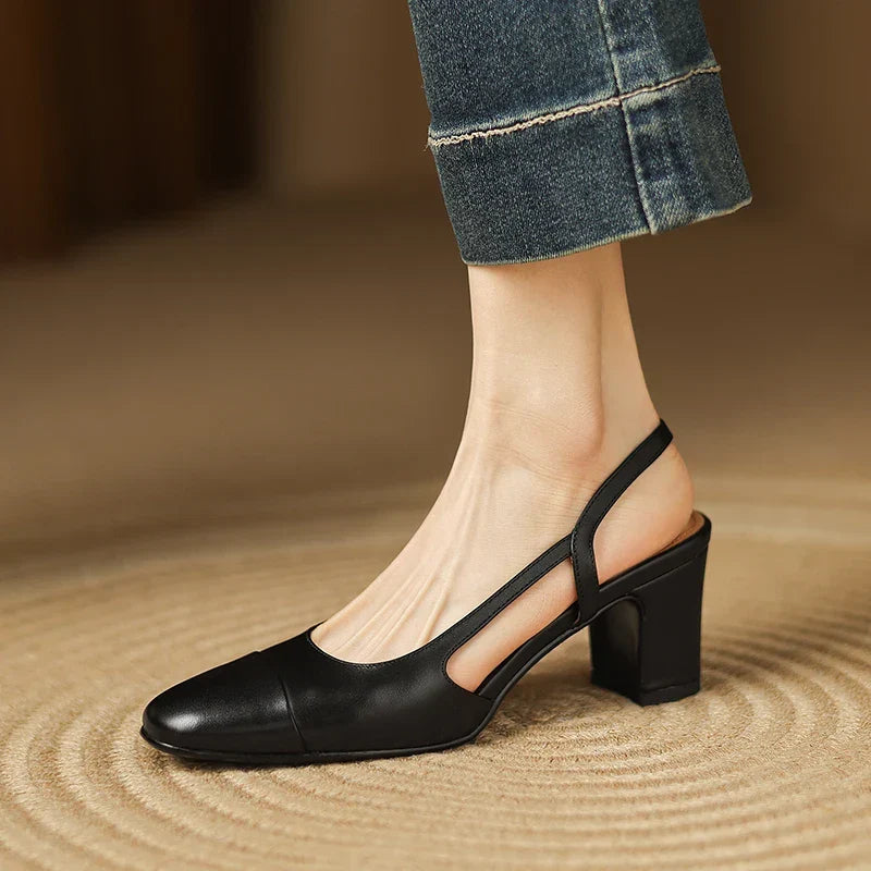 Viviana Leather Heels