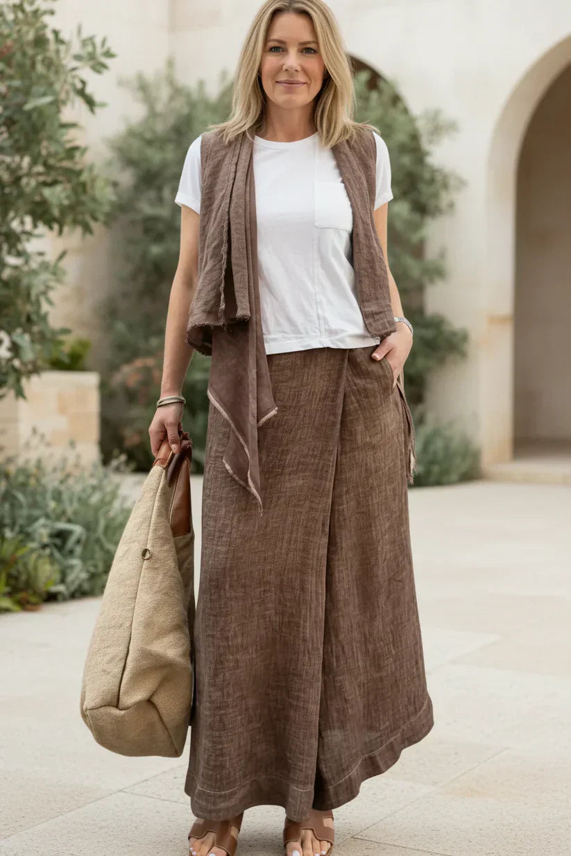 Viona Relaxed Wide-Leg Pants - View 6