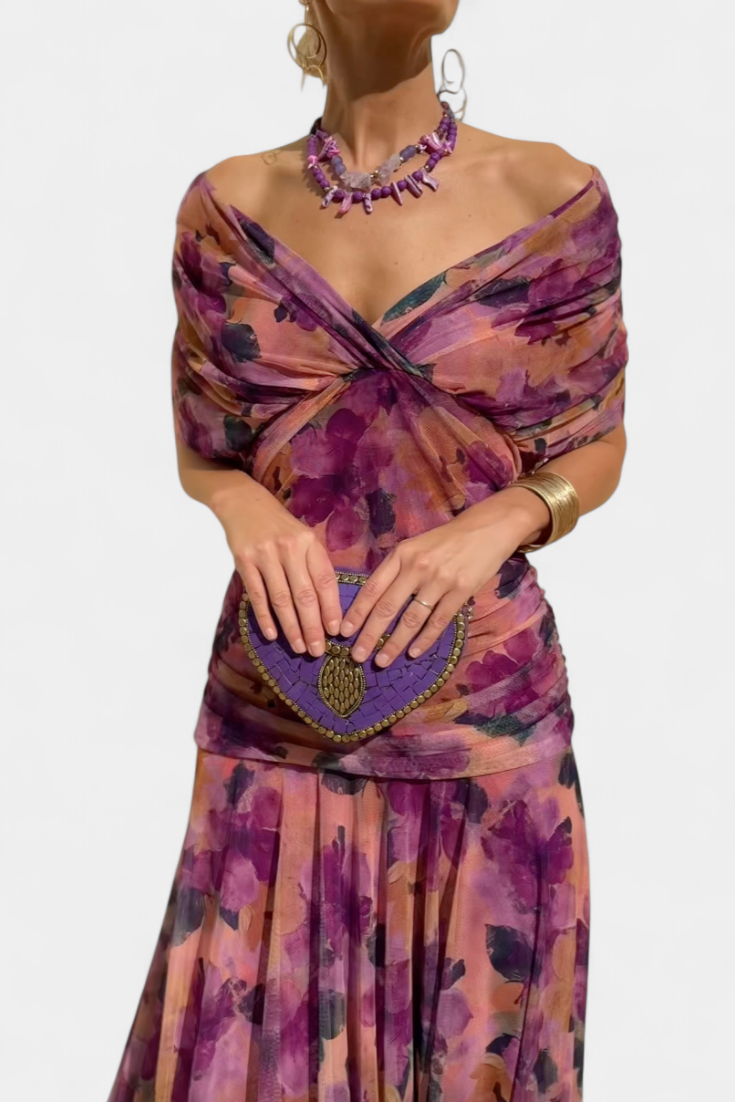 AMARRA - Long Floral Dress