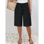 Lina Elastic-Waist Bermuda Shorts - View 3
