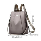 Chic Versatile Women's Backpack With Removable Strap - Khaki View 4